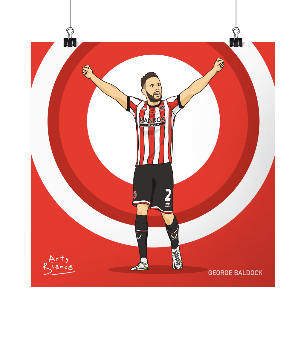 8x8 George Baldock Print.