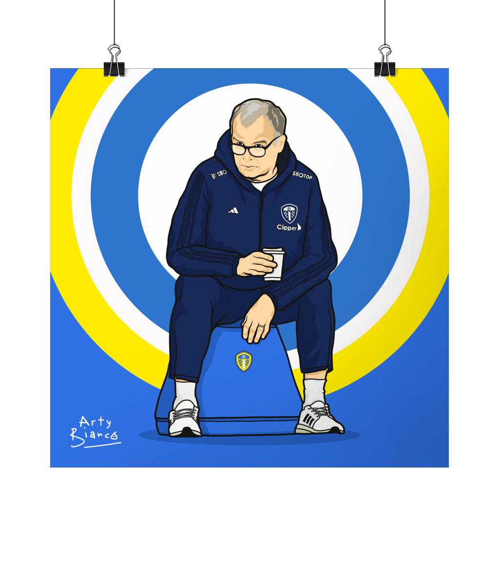 8x8 Bielsa (LUFC) Print.