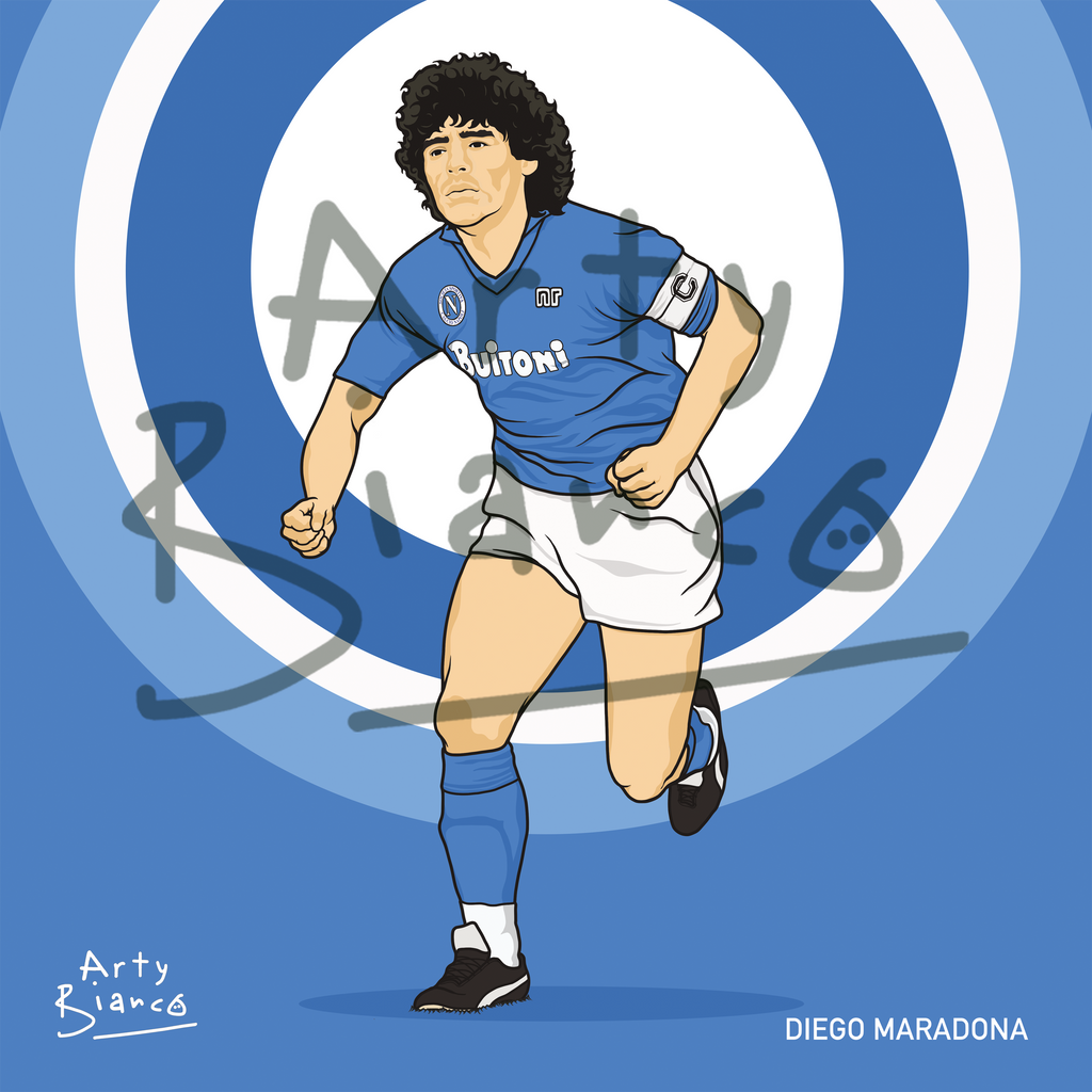 8x8 Maradona Print.