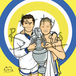 8x8 Speed and Batty (LUFC) Print.