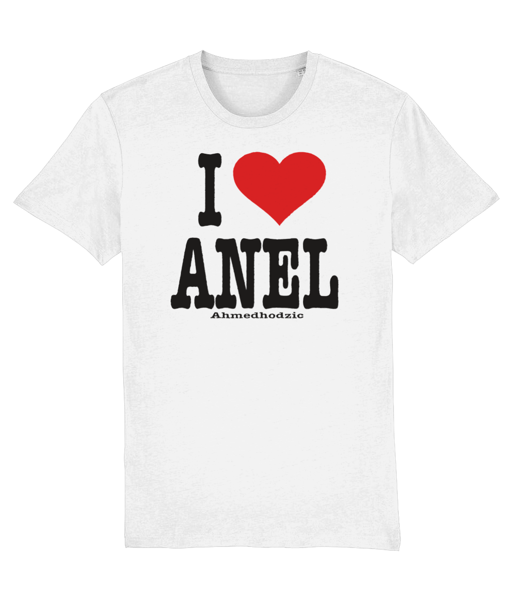 I Love Anel T-Shirt (No Artwork) (White)