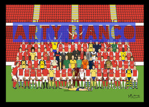 Arsenal Legends Squad Print.
